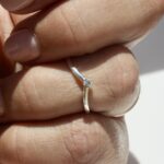 The One Diamond Ring, wedding ring, diamond wedding ring, fitted wedding ring, round diamond, white gold ring, Danielle Camera Jewellery