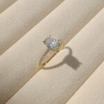 Oval Cut Solitaire Melee Diamond Ring, diamond engagement ring, diamond ring, oval diamond, lab grown diamond, danielle camera jewellery