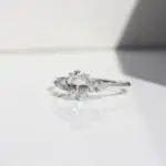 OVAL TRILOGY DIAMOND RING, diamond ring, engagement ring, oval diamond, trilogy ring, platinum ring, natural diamond, laboratory grown diamond, danielle camera jewellery