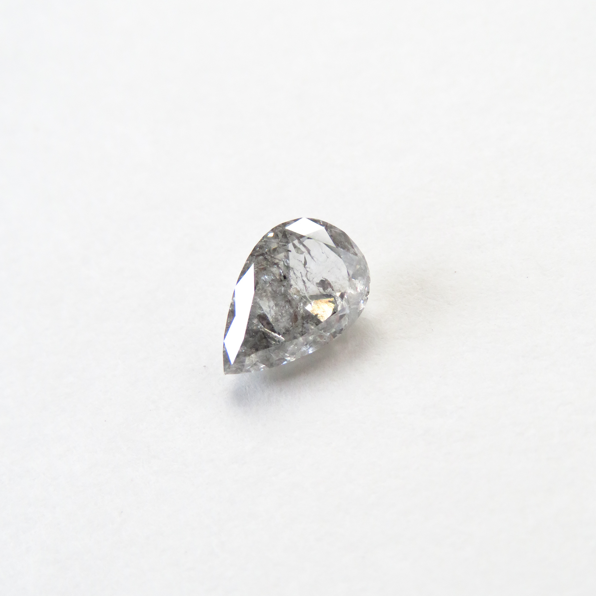 Pear Salt and Pepper Diamond 1.33ct, pear cut diamond, natural diamond, danielle camera jewellery