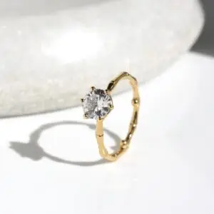 Laboratory-Grown Diamond Sander Solitaire Ring, Round thumbnail 2