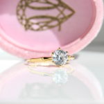 Round Brilliant Cut Sander Solitaire, engagement ring, diamond engagement ring, diamond ring, round diamond, lab grown diamond, danielle camera jewellery