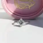Princess cut solitaire ring, engagement ring, platinum ring, yellow gold ring, white gold ring, rose gold ring, diamond ring, square shape ring, diamond, diamond engagement ring, princess cut diamond, danielle camera jewellery