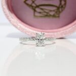 Pavé Solitaire Ring, Oval-Cut, diamond engagement ring, diamond ring, oval diamond, lab grown diamond, danielle camera jewellery