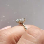Oval Cut Hidden Halo Solitaire Ring, diamond ring, diamond engagement ring, engagement ring, oval diamond, danielle camera jewellery
