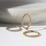 Rope Ring, gold wedding ring, rose gold ring, silver ring, rose gold wedding ring, Danielle Camera Jewellery
