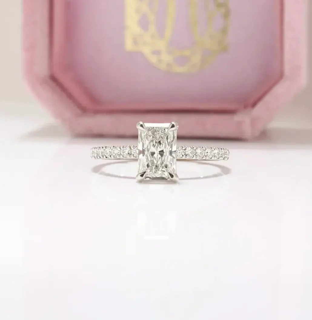 Radiant-Cut diamond, Laboratory-Grown diamond, Diamond Ring, engagement ring, Danielle Camera Jewellery