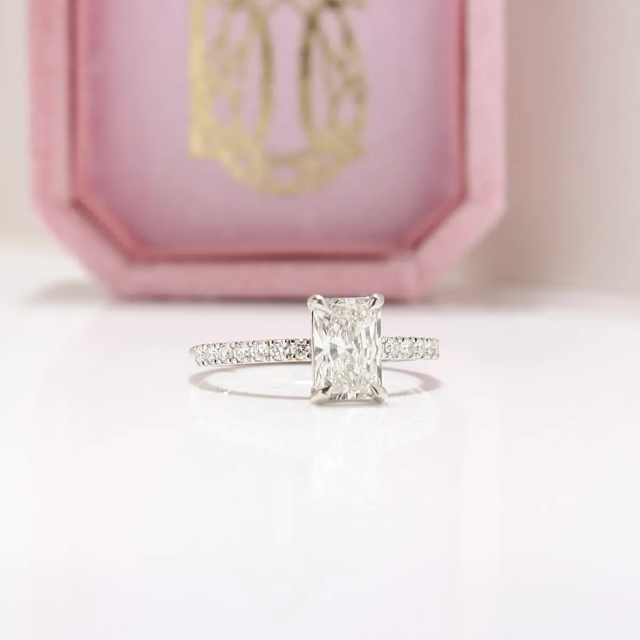Radiant-Cut diamond, Laboratory-Grown diamond, Diamond Ring, engagement ring, Danielle Camera Jewellery