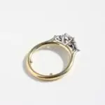 round & pear trilogy ring, diamond ring, engagement ring, oval diamond, trilogy ring, platinum ring, natural diamond, laboratory grown diamond, marquise diamond, danielle camera jewellery