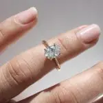 Oval Cut Hidden Halo Solitaire Ring, diamond ring, diamond engagement ring, engagement ring, oval diamond, danielle camera jewellery