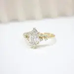 Marquise Cosmos Ring, diamond ring, engagement ring, diamond engagement ring, marquise diamond, platinum ring, gold ring, danielle camera jewellery, Melanie Casey, Snowdrift ring