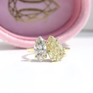 Toi Et Moi Ring, Marquise and Pear