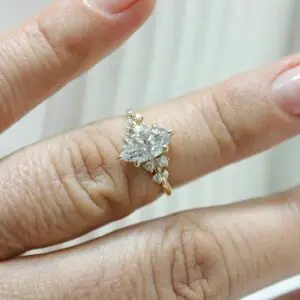Laboratory-Grown Diamond Cosmos Ring, Marquise thumbnail 2