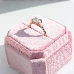 East West Trilogy Ring, Emerald & Tapered Baguette thumbnail 5