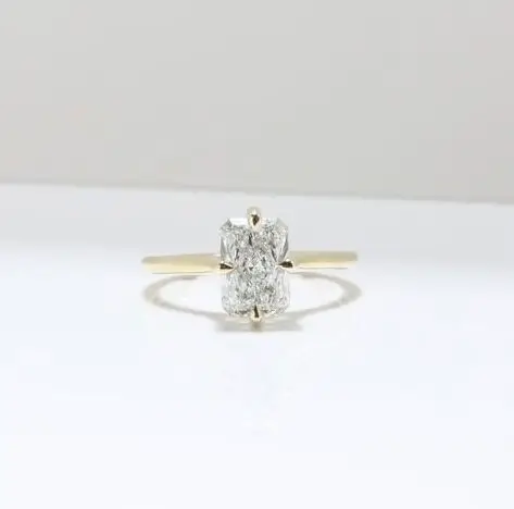 Compass Solitaire Ring, Radiant-Cut, diamond ring, engagement ring, diamond, danielle camera, jewellery